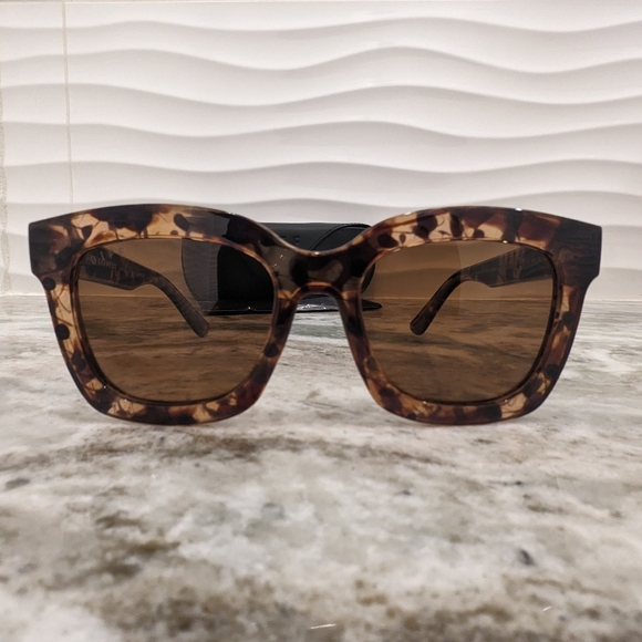 NWOT Diff Krista Horton - The Kamp Himalayan Tortoise Oversized Sunglasses - Picture 3 of 8